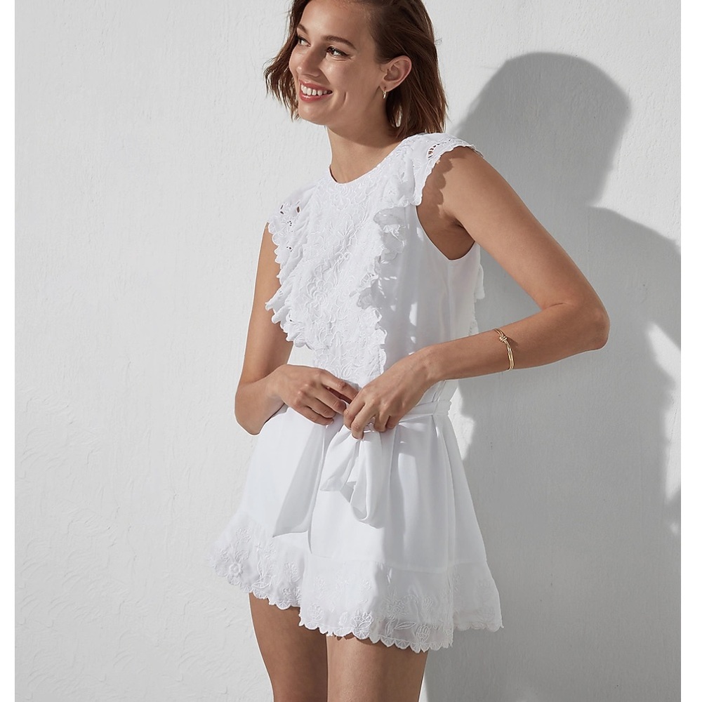 Dressy white romper